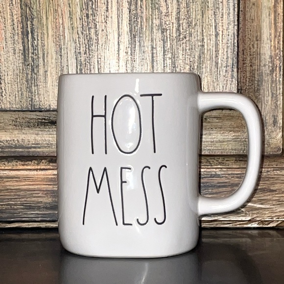 Rae Dunn HOT MESS Coffee Mug / Cup - Picture 2 of 4